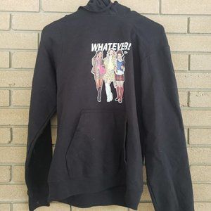 Black "Clueless" "Whatever!" Movie Hoodie Size: Small